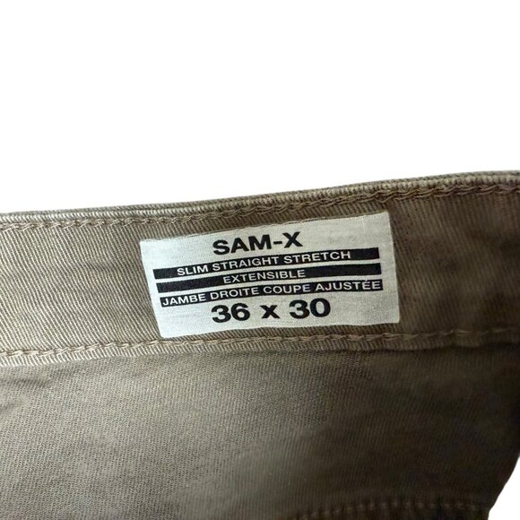 Buffalo David Bitton Sam-X Jeans Mens 36x30 Slim Straight Stretch Brown - Picture 5 of 6